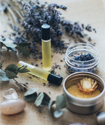 Image of oils and aromatherapy